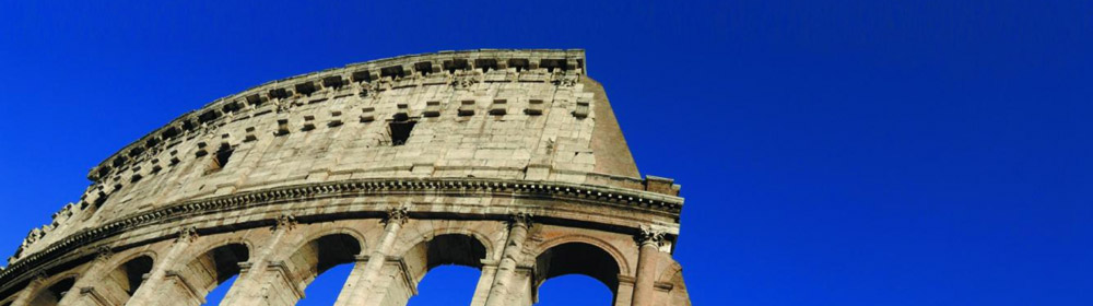 Ancient Rome with Colosseum underground